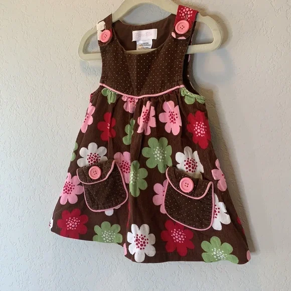 Bonnie Baby corduroy floral dress - Picture 2 of 5